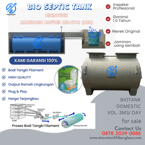 Bio Septic Tank Microtech Volume 3 Kubik